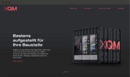  XQM Website Landing Page